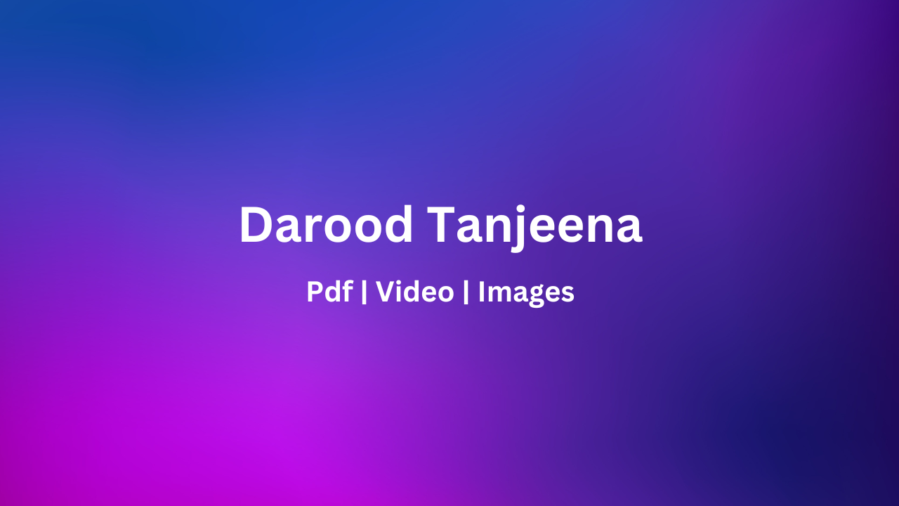 Darood tanjeena